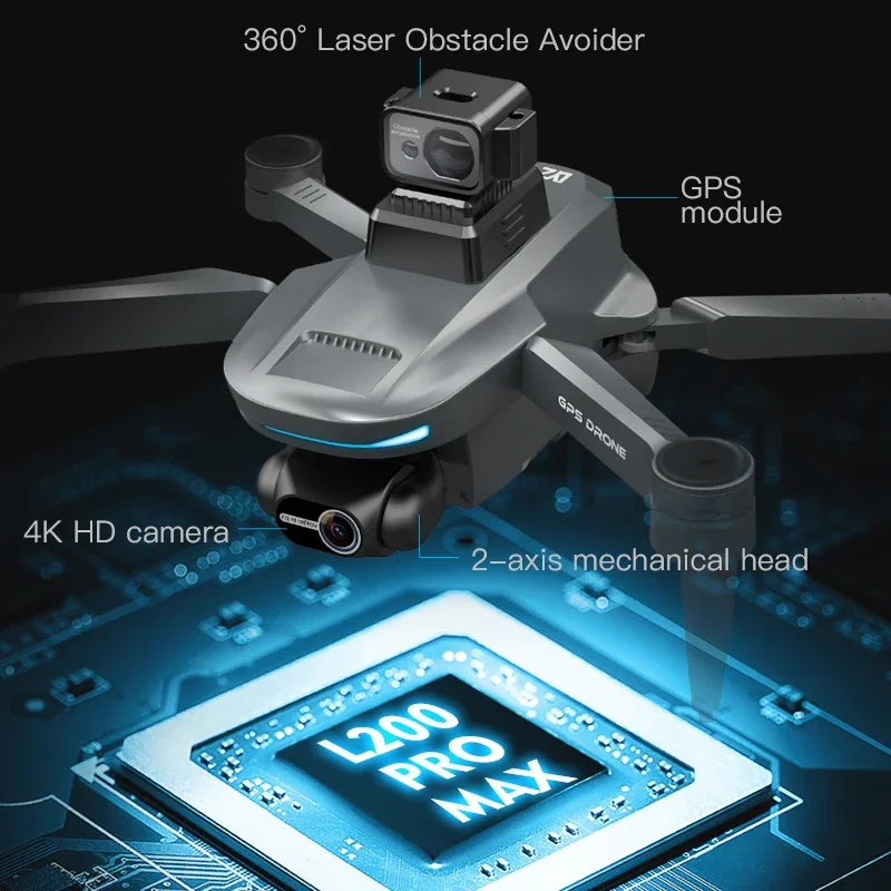 L200 PRO MAX Drone 4K 2-Axis P - Drone Mapping 评论和价格