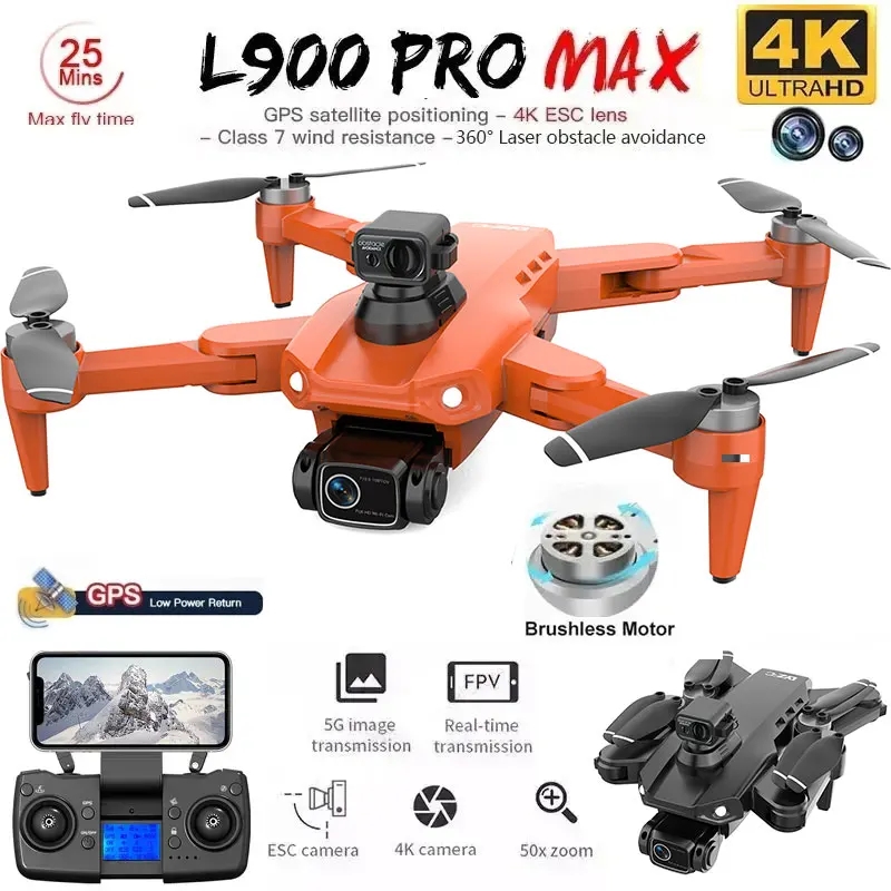 L900 Pro MAX GPS Drone 4K Prof - Drone Mapping 评论和价格