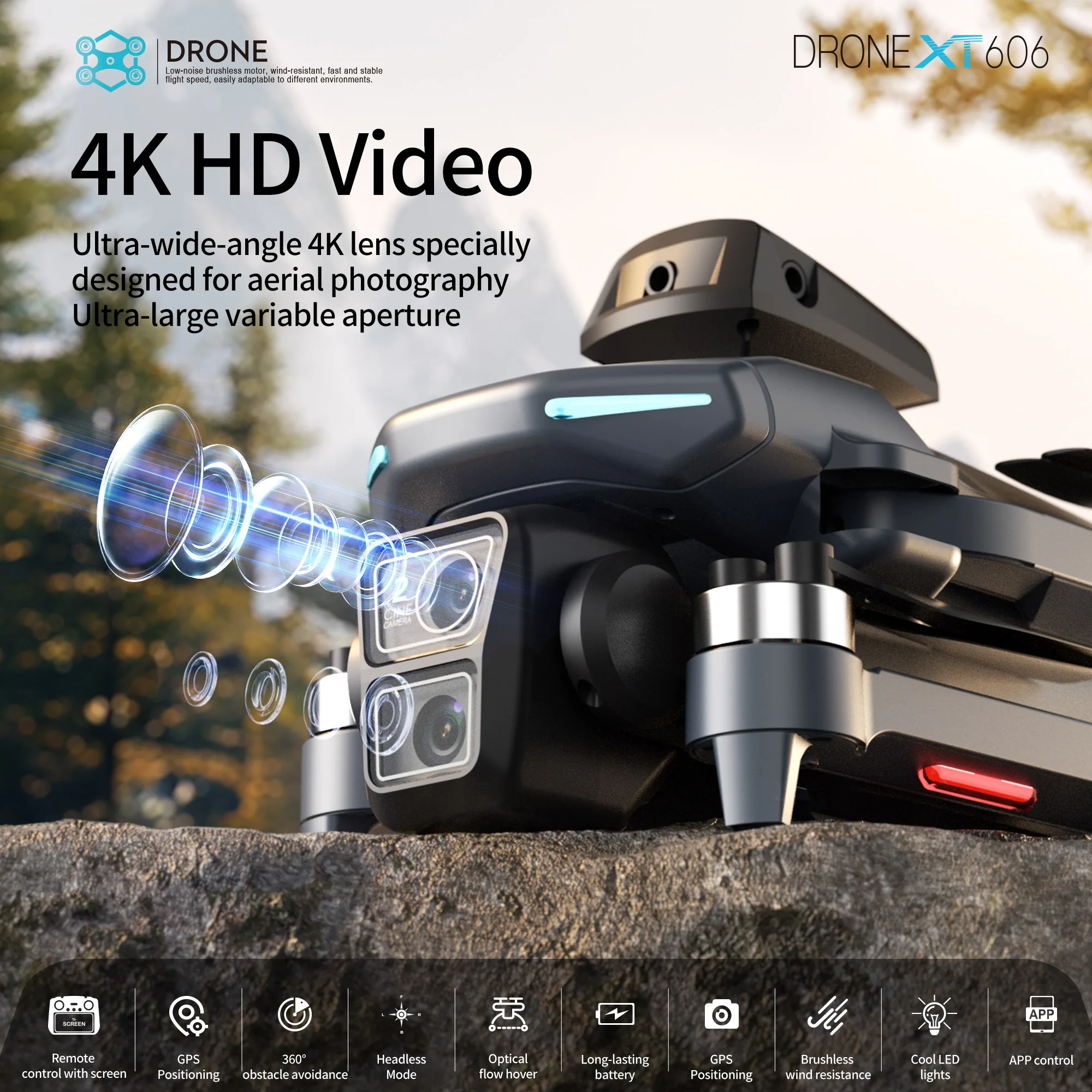 Lenovo XT606 MAX GPS Drone 4k  - Drone Photogrammetry 评论和价格