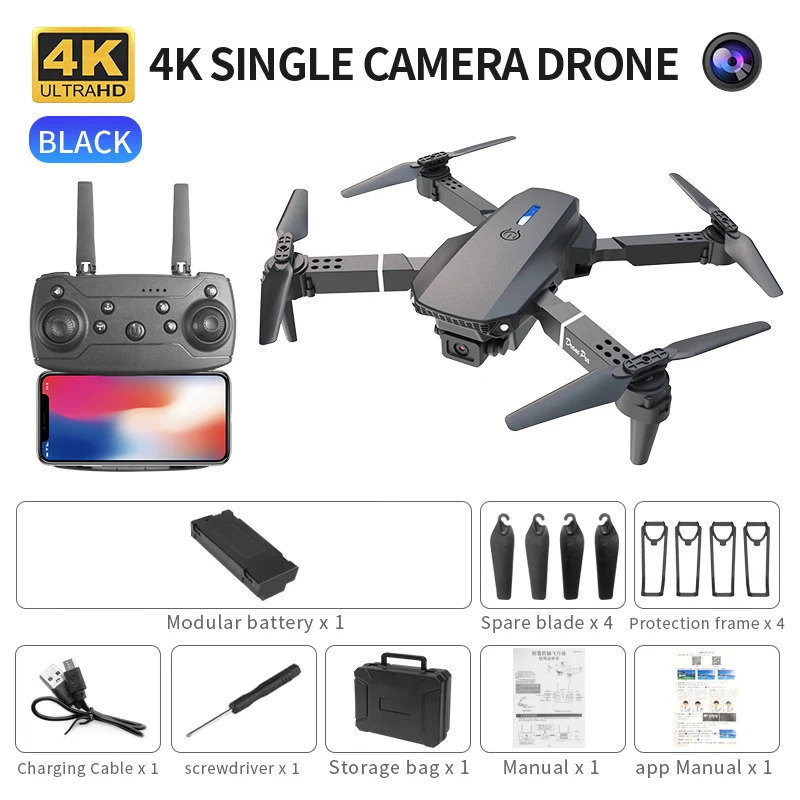 E88 ProIntelligent Folding Dro - Drone Aerial Photography 评论和价格