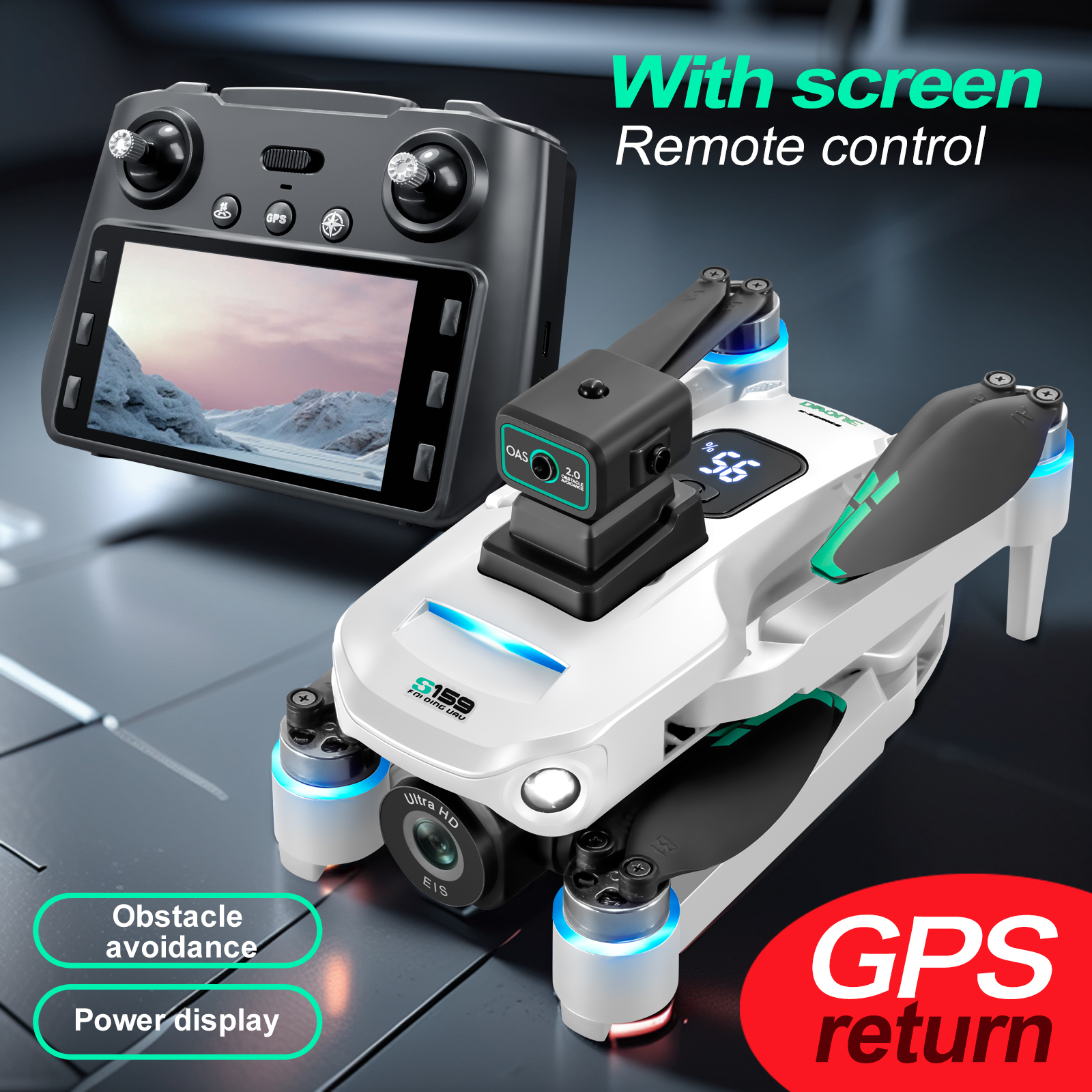 S159 GPS Drone 4K Profesional  - Drone Mapping 评论和价格